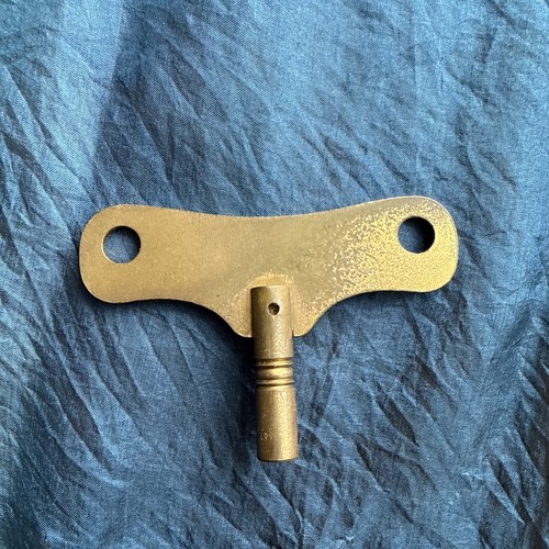 Vintage brass clock key - clock, size