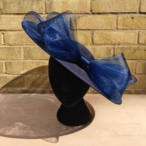 Navy blue large - navy, fascinator