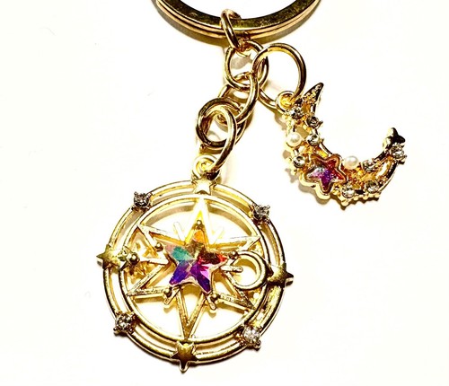 Beautiful sparkly star moon - sparkly,