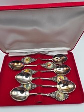 Australian Silver Plated Spoons With Bird of Australia  x 6  - Boxed