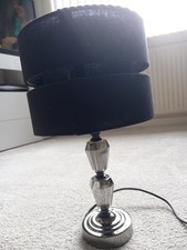 B&Q ,COLOURS ,Black Lamp Includes Shade And Plug,an Bulb