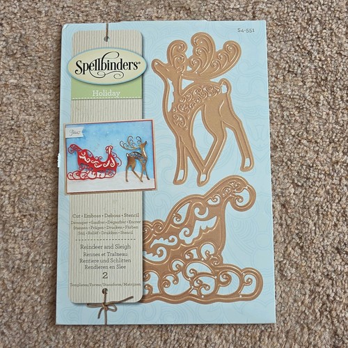 Spellbinders reindeer sleigh - reindeer,