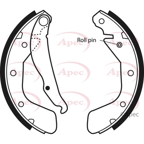 Brake shoes set for vauxhall - for,