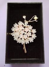 Beautiful Diamante Crystal Ballerina  Brooch / Pin  With Gift Box 
