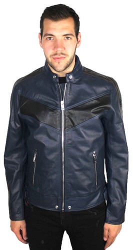 Diesel leather jacket l - leather,