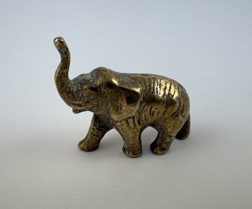 Vintage solid brass elephant - solid,