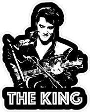ELVIS PRESLEY VINYL STICKER