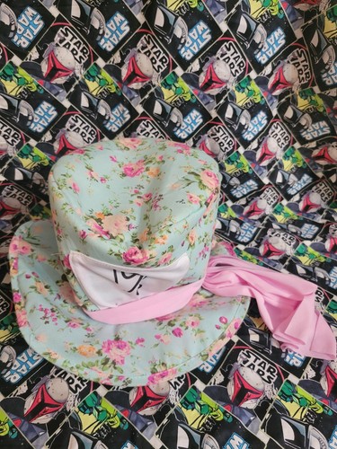 Kids floral mad hatter hat - floral,