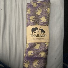 100% Silk And Cashmere Purple