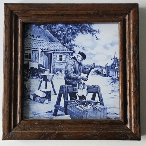Holland delft blue tile - 6”,