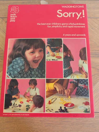 Vintage sorry board - 'sorry!', game