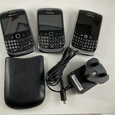 Blackberry Curve Mobile Button Phone Black - Bundle