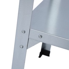 Metal Potting Bench 120KG Load Bearing Galvanized Iron Double Layers Greenhouse