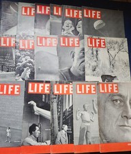 1937 LIFE MAGAZINE Lot of 16 -