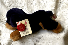 Keel Toys Simply Soft SD1339 Laying Puppy Series Rottweiler with Tags 20cm