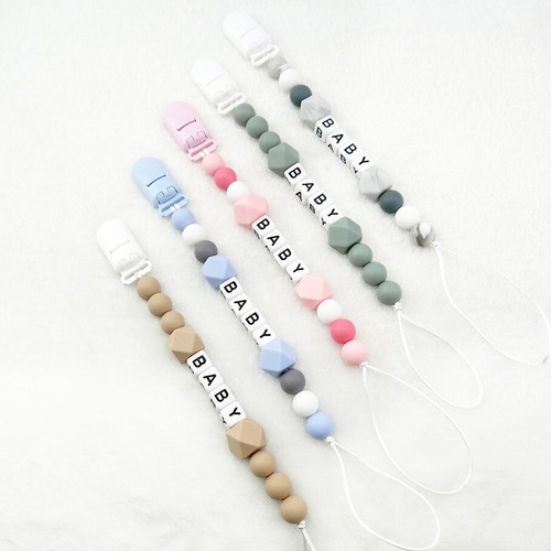 Personalised name dummy - personalised, clips