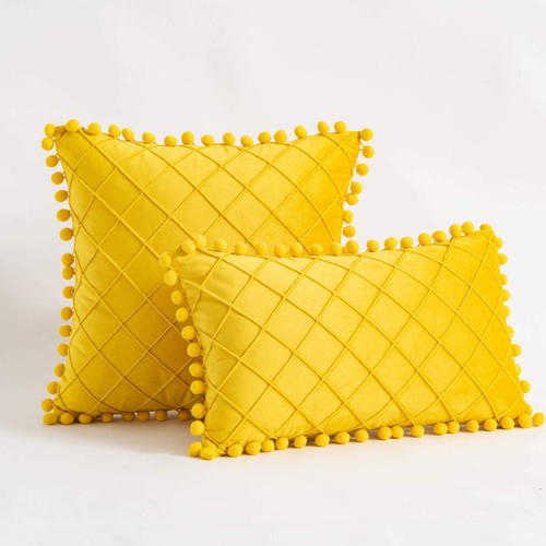 Pom poms velvet - velvet, soft