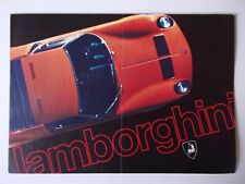 LAMBORGHINI MIURA JARAMA ESPADA orig 1970 Sales Brochure in Italian