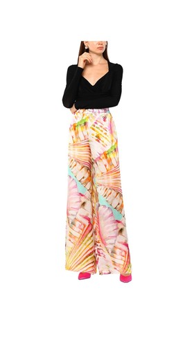 Blumarine wide leg trousers - blumarine, wide-leg