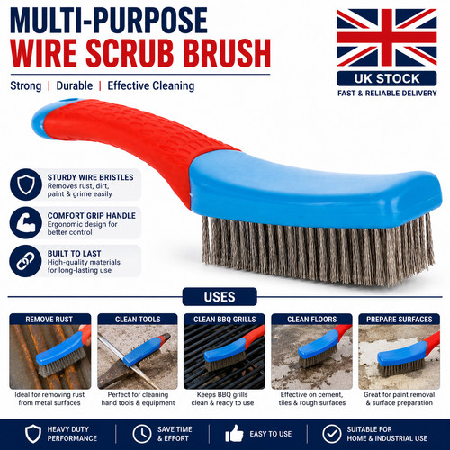 Heavy duty wire brush - heavy,