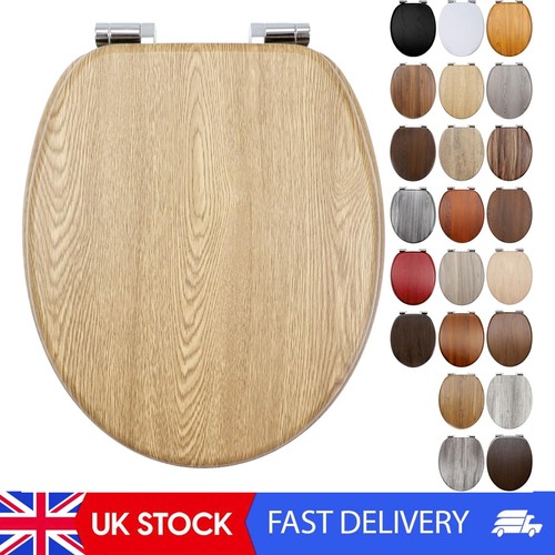 Oak wooden toilet seat - oak,