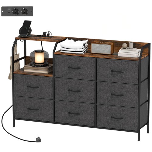 Homcom fabric chest drawers - chest, of