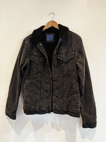 Zara man black sherpa - sherpa, lined