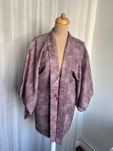 Vintage japanese haori purple - japanese,
