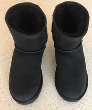 Draper of Glastonbury Black Claire Ladies sheepskin boots think size 7 see list