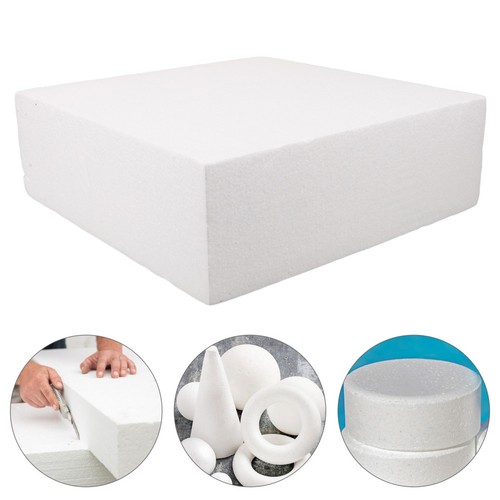 Smooth blank foam block cube - smooth,