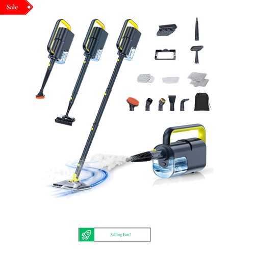 Steam mop with - steam,