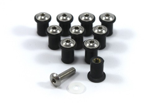 10x rubber well nuts - 10x,