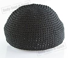 Black Knitted Kippah Yarmulke