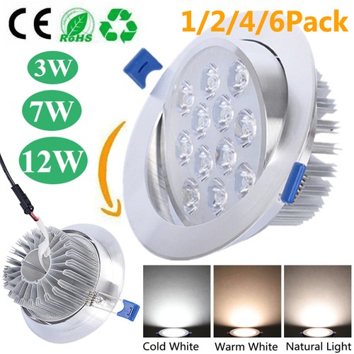 12w recessed led - led, ceiling