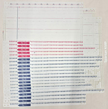 PC70 BROTHER KNITTING MACHINE ACCESSORIES PUNCH CARDS COMPLETE J SET KH881