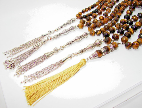 Tiger eye islamic prayer beads - eye,