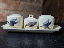 Midwinter Stylecraft WILD GEESE Peter Scott CRUET SET - mustard pot salt pepper