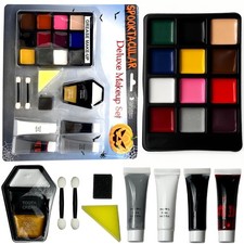 Halloween Make Up Kit Scary Witch Zombie Vampire Fake Blood Body Face Paints Set