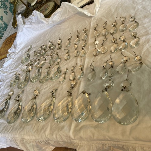 Vintage chandelier glass - chandelier,