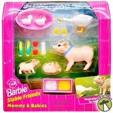 Barbie Riding Club Stable Friends Mommy and Babies Playset 1997 Mattel 67604