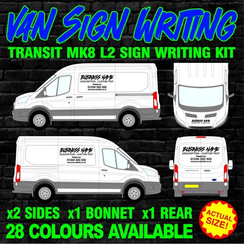 Fits ford transit sign - fits, writing