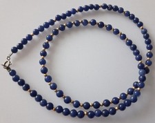 Vintage gemstone bead necklace