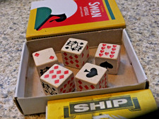 Antique Bone Miniature Poker