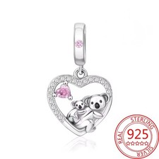 Koala Bear And Baby Charm Bead