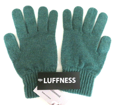 Mens gloves lambswool green - lambswool,