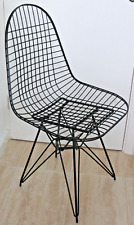 4 x VITRA EAMES  Black Wire Design Eiffel Base DKR CHAIRS