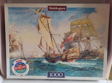 NEW Vintage Waddingtons 1000 Piece Jigsaw: Ships of the Line L.A Wilcox 1992 
