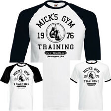 Mick's Gym Rocky T-Shirt Mens Funny Movie Balboa Boxing Boxer MMA Training Top