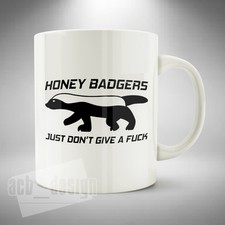 Honey Badger Mug / Cup Coffee Tea Funny Crazy Fearless Animal Ratel Mustelidae 