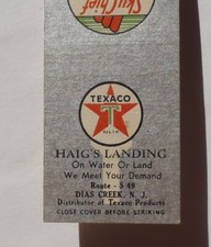 1940s Texaco Gas Haig's Landing Deep Sea Fishing Boats Dias Creek NJ Cape May Co